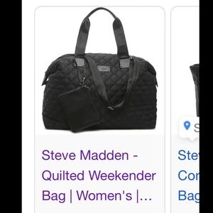 Steve Madden- DSW Weekender Bag in black